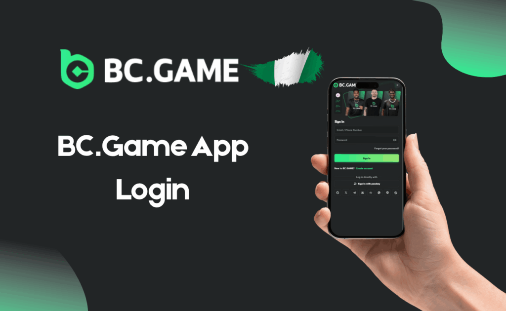 How to Log In to the BC.Game App